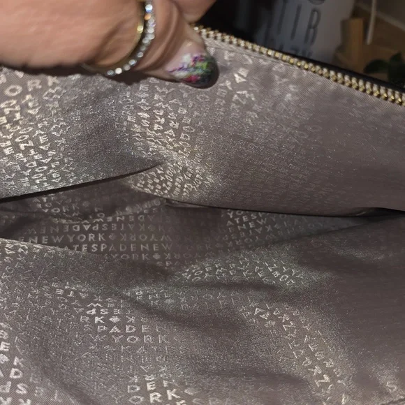 Kate Spade Terri Grove Taupe Shoulder Bag W/ Real Real Dust Bag - Picture 8 of 11